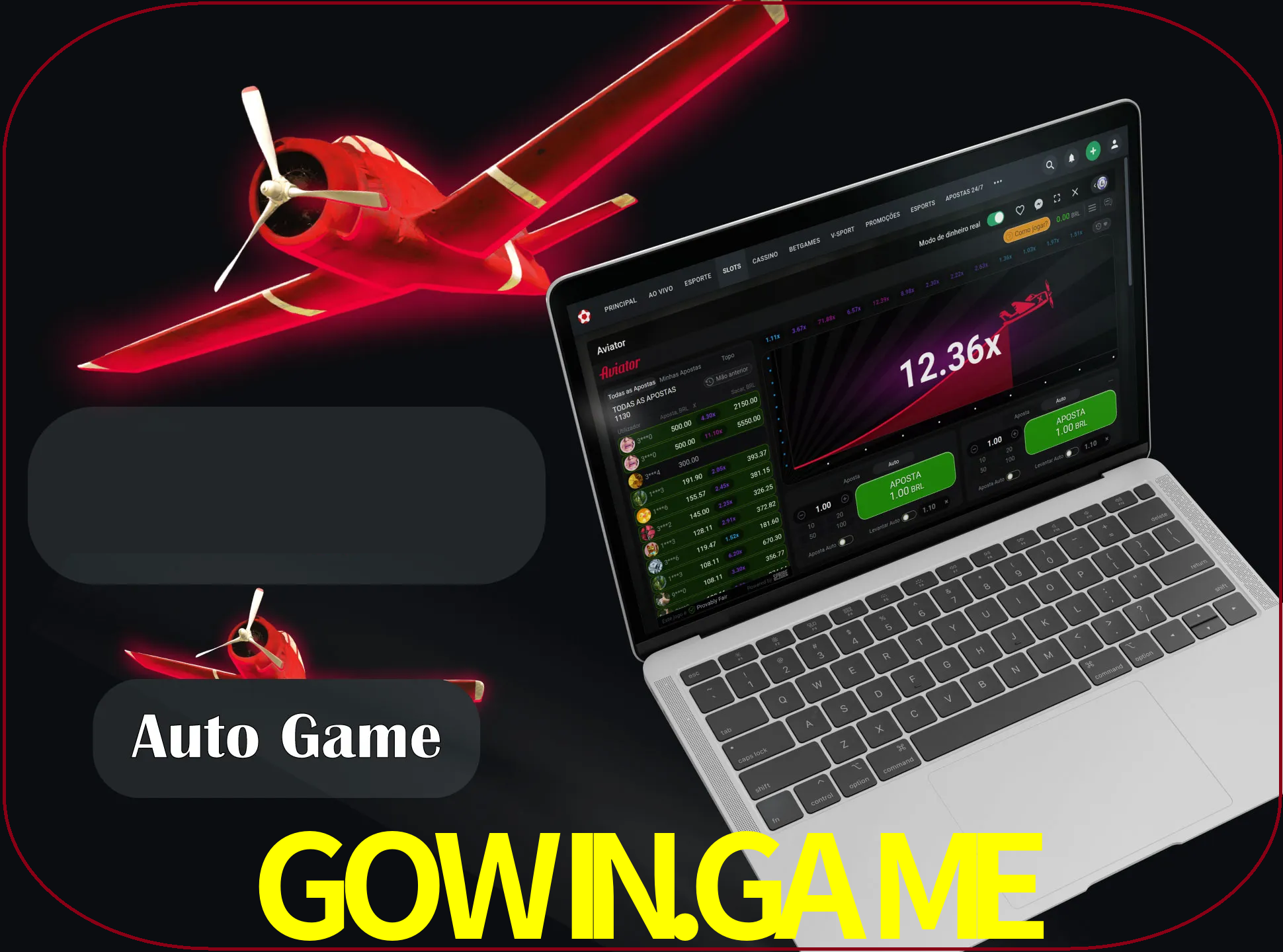 No modo automático, os jogos apostam e sacam seu dinheiro automaticamente.