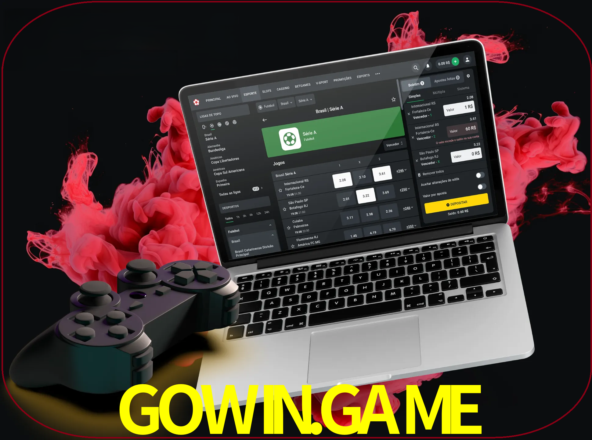 Visite a secção especial de jogos de vídeo em gowin.game para descobrir em que jogos pode apostar e ganhar muito dinheiro.