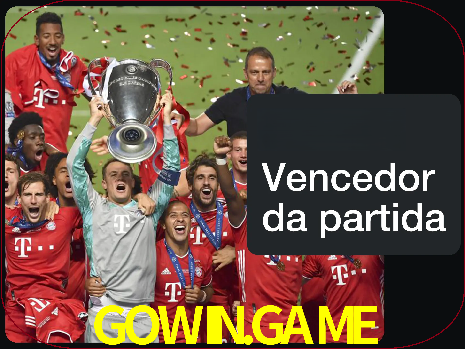 Aposte no vencedor e ganhe uma grande quantia de dinheiro.