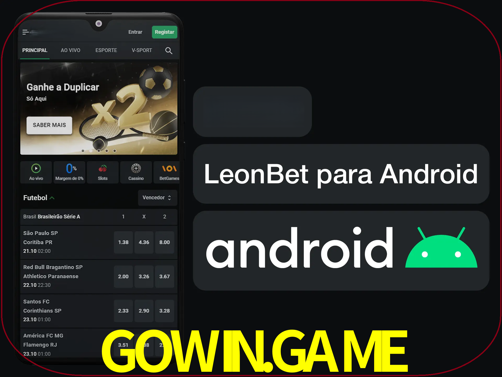 Adquira sua versão poket de LeonBet.