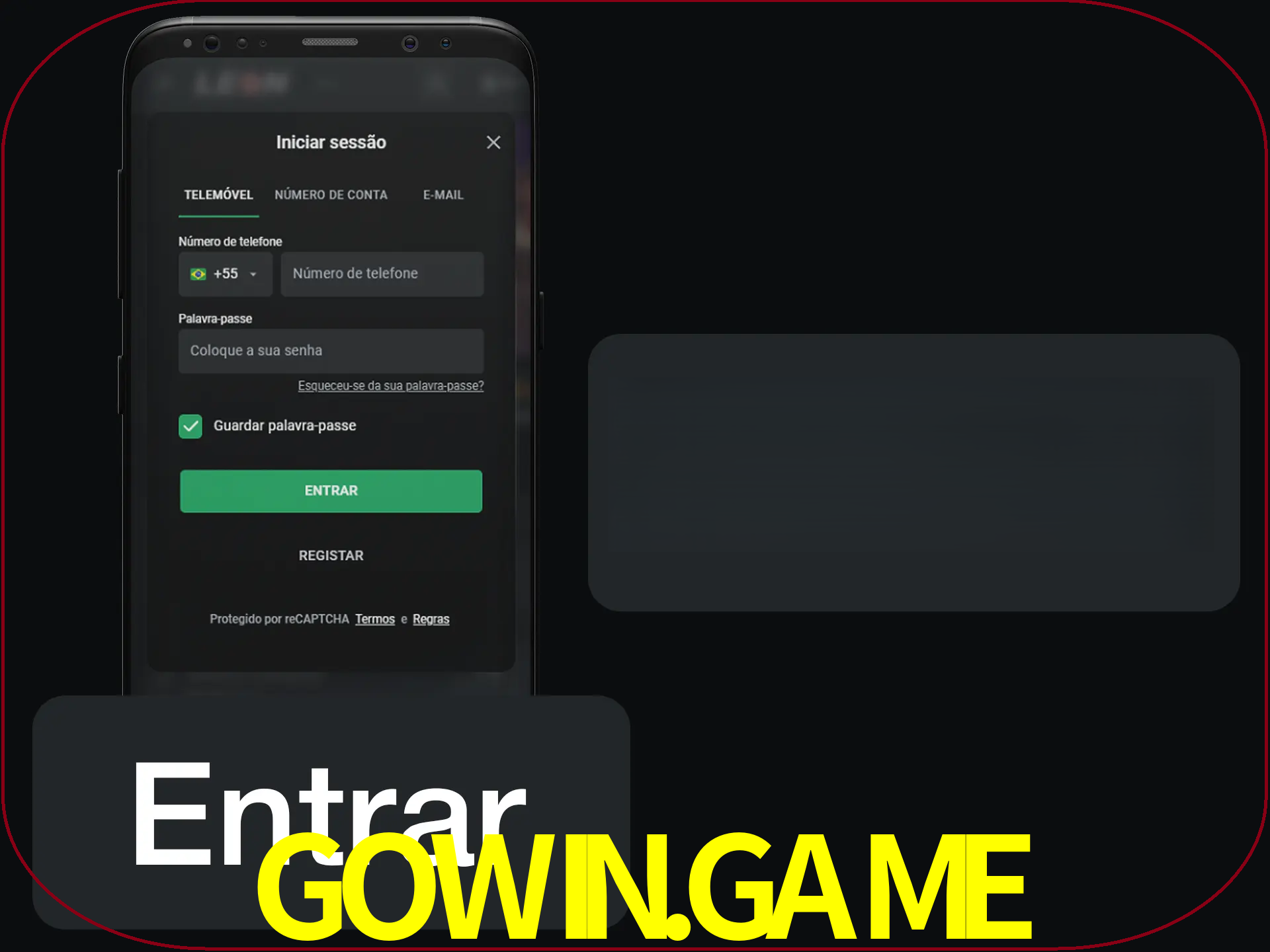 Faça o login para começar a apostar e jogar no cassino.